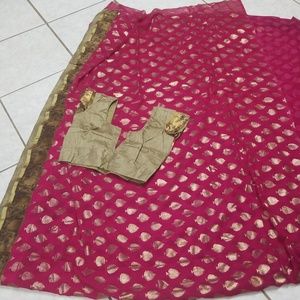 Saree with blouse!!